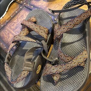 Chaco Black and Multicolor Sandals